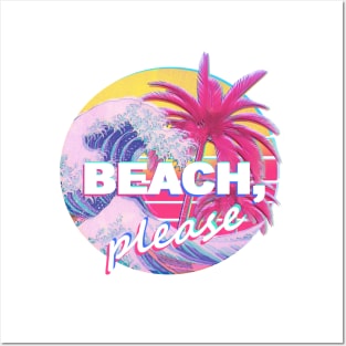 beach please, aesthetic collage Posters and Art